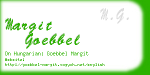 margit goebbel business card